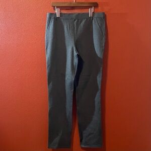 Quince Women’s Ultra Stretch Heather Gray Pull On Ponte Straight Leg Pants